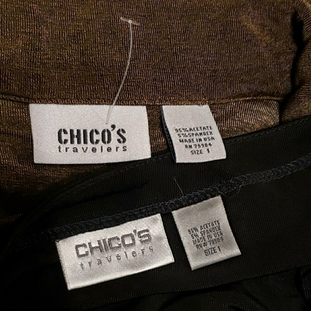 2 Chico's Travelers Size 1 Items -  Tops Jackets - Picture 4 of 16